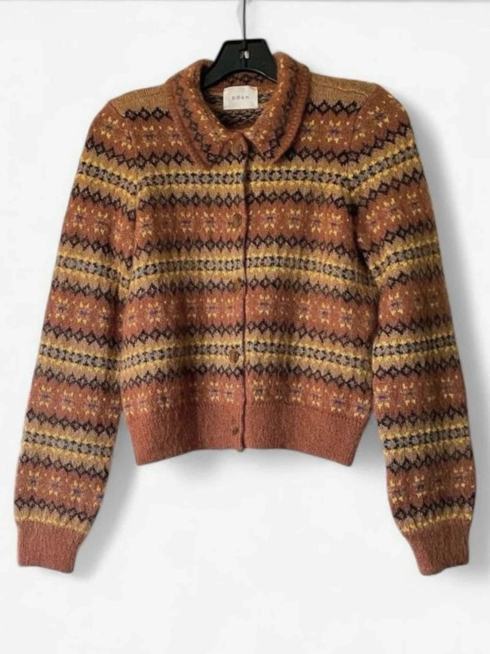 New! Dôen Natia Cardigan Galway Fair
Isle Size Small - Picture 2 of 8